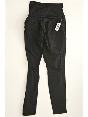 NWT Old Navy 2 Rock Star Full Panel Maternity Skinny Jeans Black